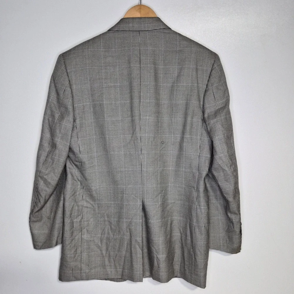 Brooks Brothers 1818 Madison x E. Thomas Blazer 38S Silk Wool Herringbone Jacket